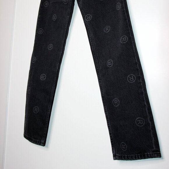 BNWT SS22 MARTINE ROSE ALL OVER LOGO JEANS XS - Picture 6 of 14